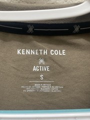 Kenneth Cole Active Mens Small Mountain Brown Short Sleeve Crew Neck T-Shirt NWT