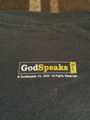 Vtg 99’ Godspeaks T-shirt XL Black ‘Have You Read My #1 Seller’ Short Sleeve