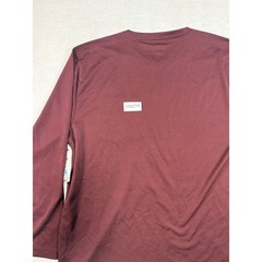 Genuine Dickies Mens XL Long Sleeve Pocket Tee Relaxed Fit Performance Burgundy