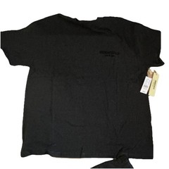 Essentials Fear of God Men’s Black Fleece Cotton Sweat Shorts AND Shirt (SET) L