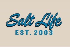 Salt Life Size M Long Sleeve Raglan Hoodie Saltwash Chalk Salty Salt Life NWT