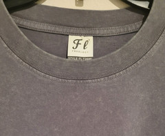 Freelect FL-T2600 Men’s T-Shirt Gray Acid Wash Graphic Axe Cotton Tee Size Large