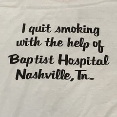 Hanes SMOKE BUSTERS Adult XL Short Sleeve Ringer Graphic T VTG 80s Poly Cotton