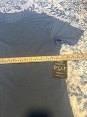 BYLT Premium Basics Drop-Cut Lux T-Shirt Blue Size XL NWT