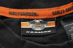 Harley-Davidson Men’s Long Sleeve H-D Racing Print T-Shirt AC2 Black Medium