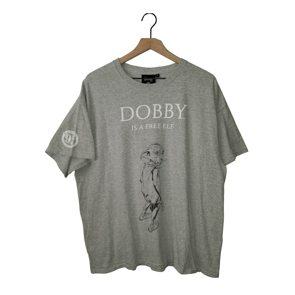 Harry Potter Movie T-Shirt DOBBY Is a Free Elf Vtg Platform 9 3/4 Mens NEW XL