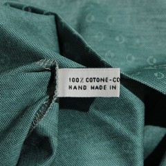 Italo Ferretti NWT Short Sleeve Crew Neck T-Shirt Size L in Green 100% Cotton