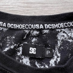 DC Shoes Co. Black Pocket T-Shirt Layered Hem Streetwear Skater Style