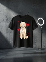 Unisex White English Cream Golden Retriever Graphic T Shirt Gift