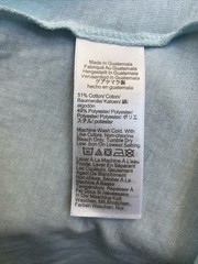 J.Crew Men’s Large VSK Teal Blue Washed Crew Neck Short Sleeve T-Shirt NWT