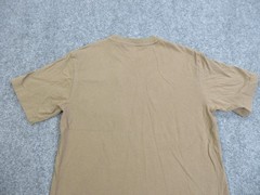 Puma Shirt Mens Small Brown Tan Block Nylon Pocket Outdoor Performance Tee