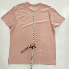 Cuts T-Shirt Pyca Pro Lightweight Jersey Knit Pink Straight Hem Men Large