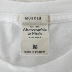 Abercrombie & Fitch Mens T Shirt Bundle M Logo Cotton Crew Neck 3 Pack Casual