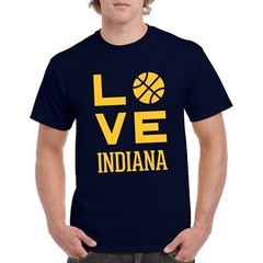 Indiana Love Basketball – Sports Team Hometown City Pride T Shirt – Navy