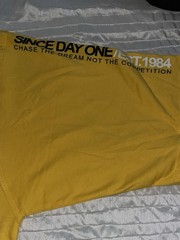 Vintage Y2K Mecca Logo Yellow Skate Streetwear Shirt Sz L RARE