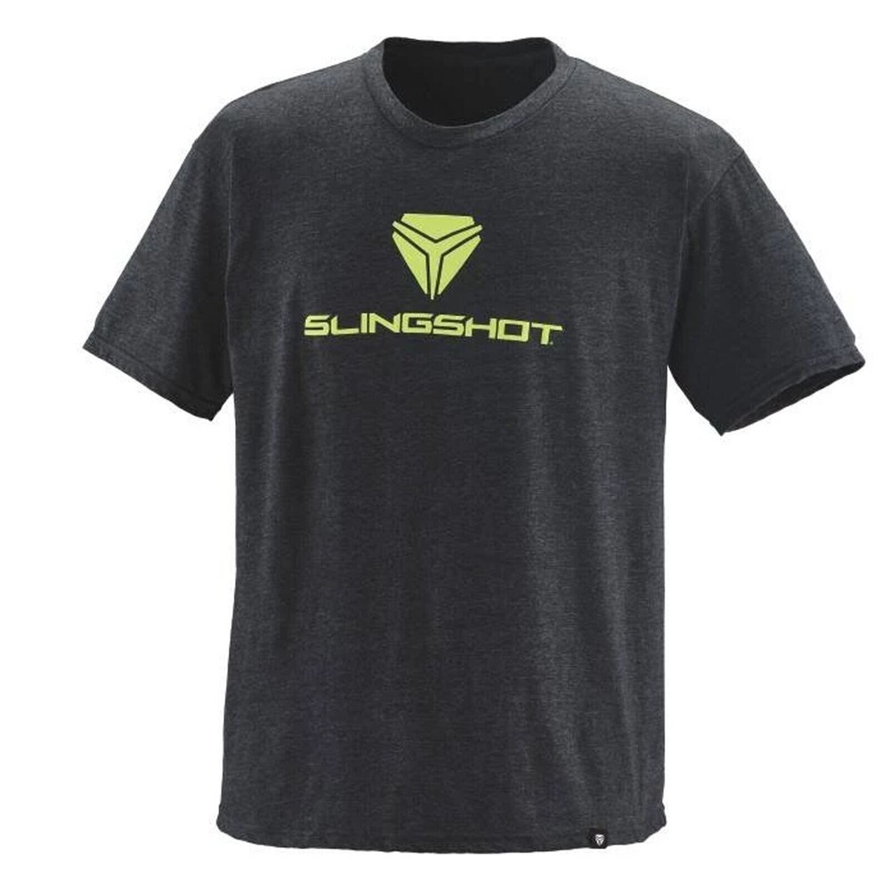 Polaris Slingshot Charcoal Gray/Green Solid Graphic T-Shirt ~ Men’s *BRAND NEW*
