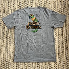 Howler Brothers Bros T-Shirt Tee Men’s XL Blue Short Sleeve Graphic Double-Sided