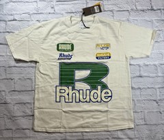 Rhude Roadway Racing Vintage White S/S T-Shirt Oversized Medium *New with Tags*