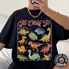 Comfort T-Shirt Dinosaur Autism Awareness
