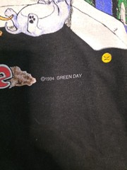 Vintage 1994 Green Day Dookie Tour Brockum Band TShirt M Australia Single Stitch