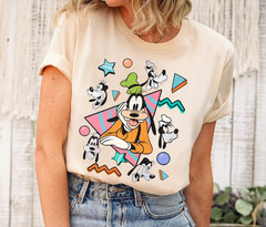 Retro 90s Goofy Portrait Shirt Comfort Colors Disney Family Vacation Trip 2026
