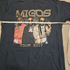Migos Tour 2017 T Shirt Rap Hip Hop Concert Tee Gildan Tag. Tour Shirt LARGE