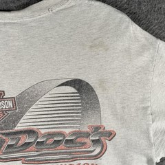 Vintage Harley-Davidson Shirt Mens Large Gray Doc’s St Louis Biker Tee Y2K Spots