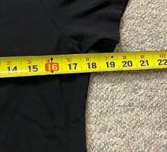 Dewey’s Pizza Women’s Black T Shirt Staff Tee Dew More Sz L (fits smaller)