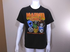 MARVEL COMICS Vintage T Shirt LARGE Graphic Tee SIZE L Captain America HULK Vtg