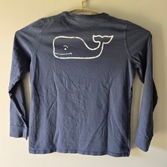 Vineyard Vines Long Sleeve Whale Graphic Tee Shirt Casual Top Size M