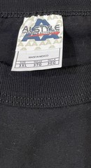 NWT Men’s Hipster T-Shirt ALSTYLE Solid BLACK Long Length Curved Hem Tee 3XL