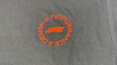 HYBRID APPARAL DARK GRAY AND RED SHORT SLEEVE TEE F1 FORMULA 1