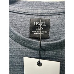 NWT Level Ten Long Sleeve Knit Shirt Casual Everyday Top Navy Small