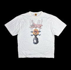 HUMAN MADE BBC Nigo Chains Graphic Logo White Short Sleeve T-Shirt Size L
