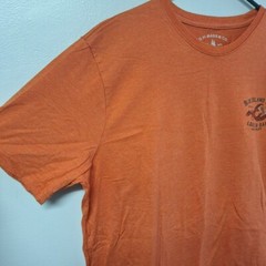 G H Bass Co Tee Shirt Orange Lobster Bar Island Cove Mens Large Short Sleeve