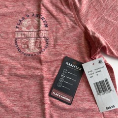Flag And Anthem Medium Red T- Shirt Madeflex Moisture Wicking UPF Stretch – NWT