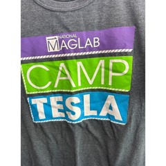 National MagLab Camp Tesla T-Shirt Gray FAMU-FSU College of Engineering STEM L