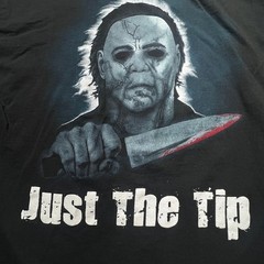 Halloween Michael Myers Just The Tip Graphic T-Shirt Mens XL Black Horror Movie