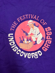 T-SHIRT 2XL PURPLE PROMO FESTIVAL OF UNDISCOVERED GRAPES LOS ANGELES MAR 2026