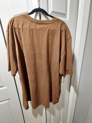 Carhartt Mens 2XL T-Shirt Short Sleeve Brown Big Tall