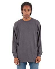 Shaka Wear Active Long Sleeve Plain Casual Crew Neck T-Shirt SM-3X