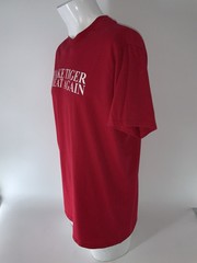 Make Tiger Great Again T-Shirt Men’s XL Red Cotton Short Sleeves Golf YGI P5-56