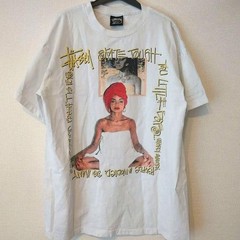 Stüssy Sade White T-Shirt Single Stitch USA Made Size L Used From Japan