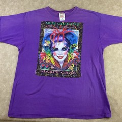 Vintage Mardi Gras T-Shirt XL New Orleans Band of Angels Andrea Mistretta 90’s