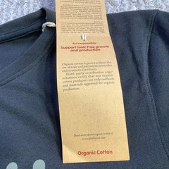 Fjallraven Logo T-shirt Mens Black Organic Cotton Blend Tee Size XS NWT