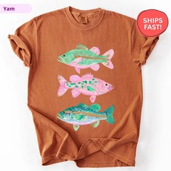 Preppy Fish Comfort Tee Coastal Ocean Beach Design Gift