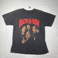 Mens T Shirt Black Death Row Records Tupac Snoop Dogg Suge Dr Dre Band Rapper