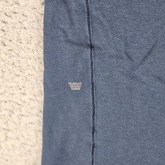 Mack Weldon T-Shirt Mens Medium Blue Pima Cotton Crew Neck Short Sleeve Logo