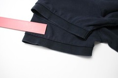 GANT Regular Fit T-Shirt Mens Medium Short Sleeve Half Button Polo Collared Navy