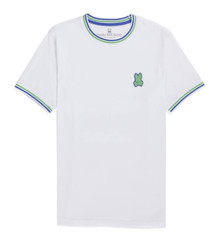 *NEW* Men Psycho Bunny Banks Fashion Tee White (B6U641X1PC 100)